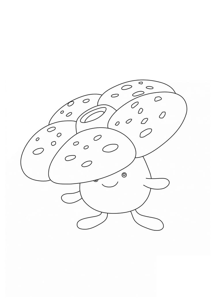 Vileplume coloring page (A4) to print