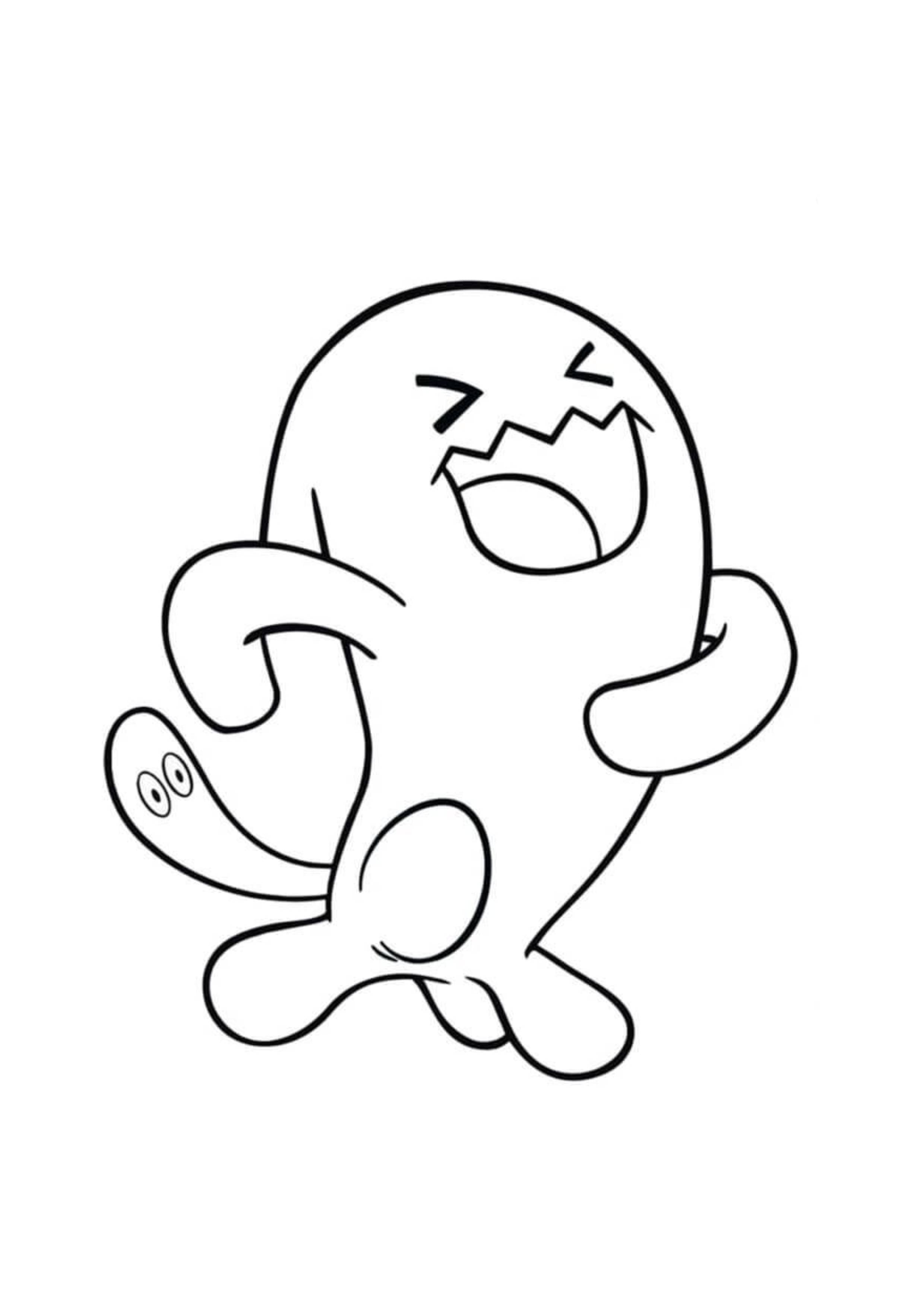 Wobbuffet coloring page (A4) to print