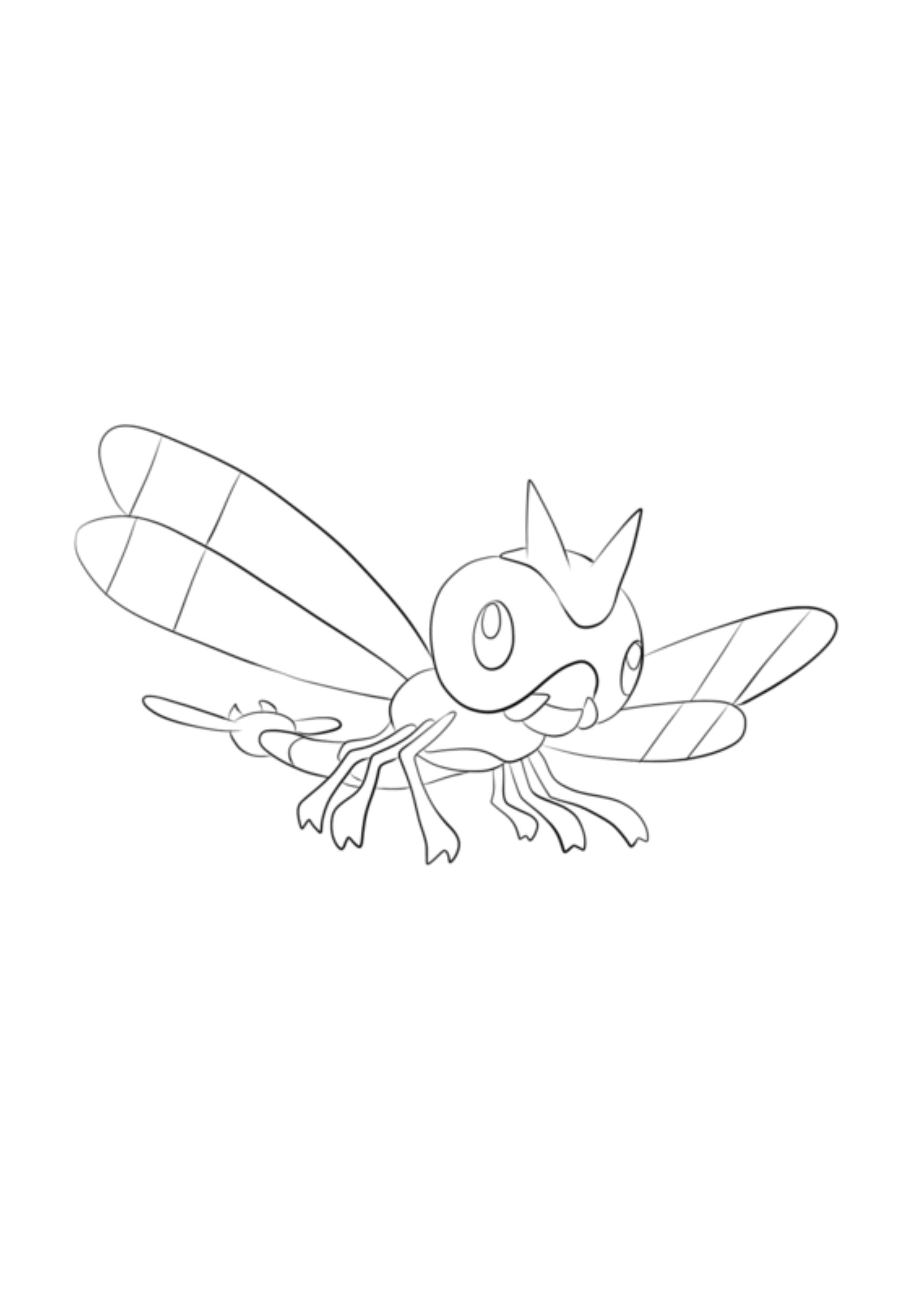 Yanma coloring page (A4) to print