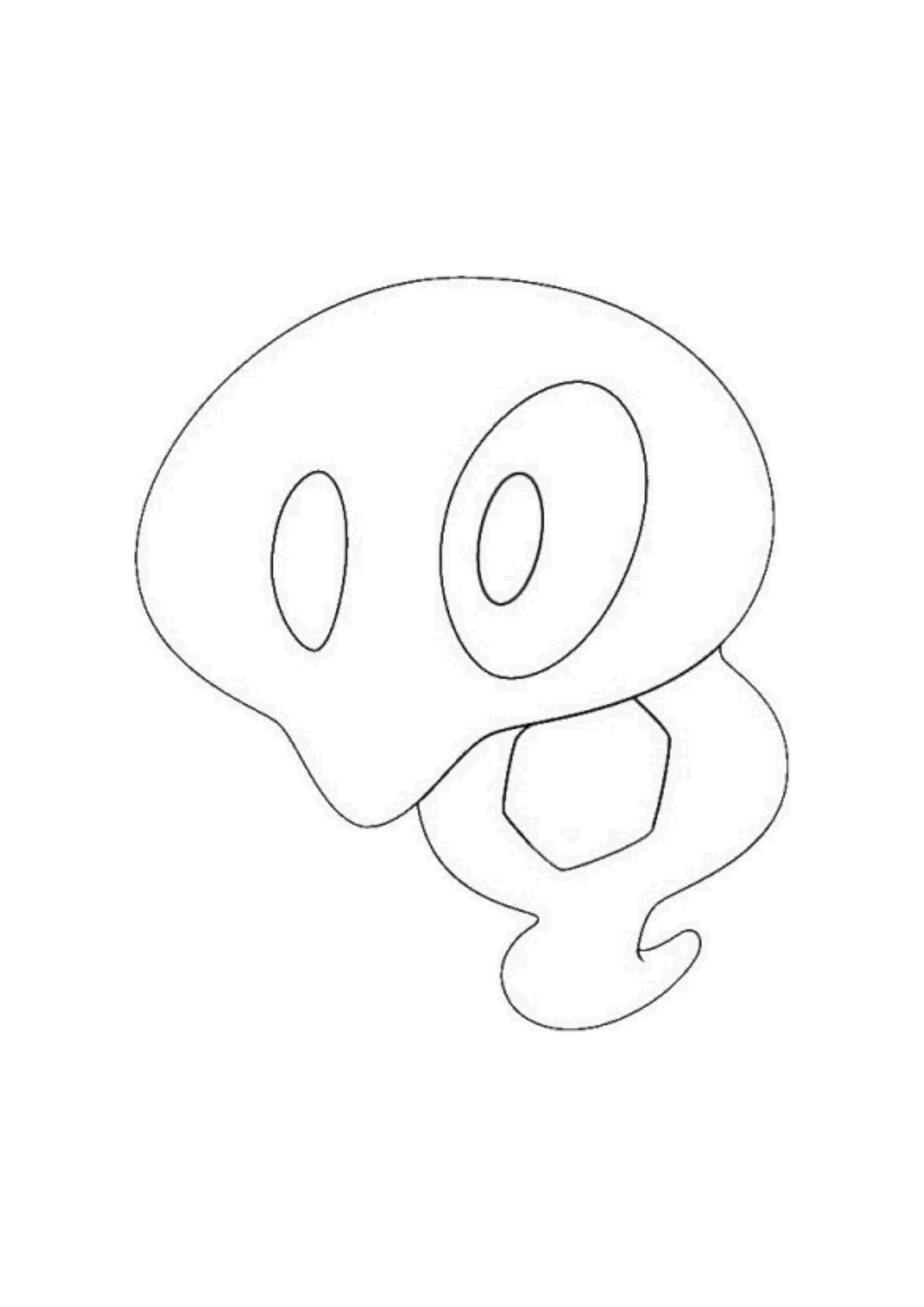 Zygarde coloring page (A4) to print