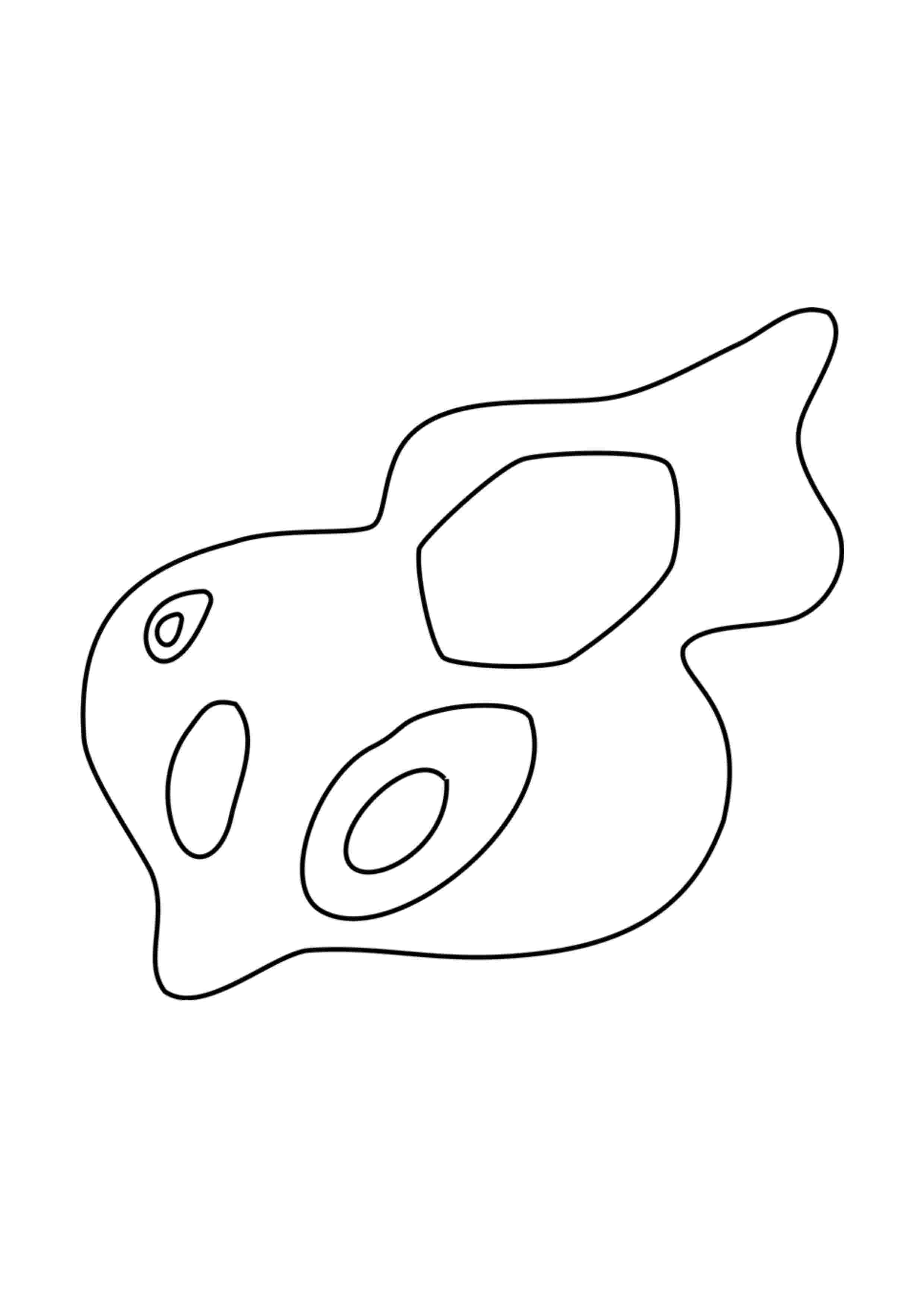 Zygarde coloring page (A4) to print