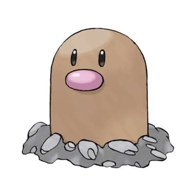 Diglett coloring page