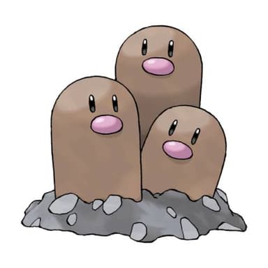 Dugtrio coloring page