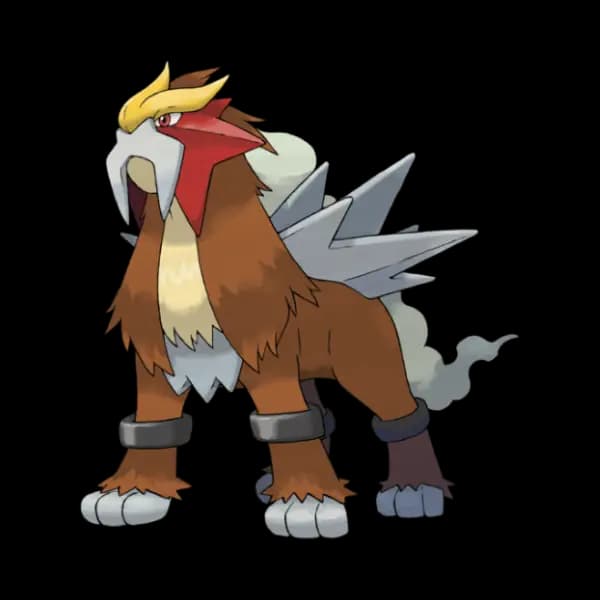 Entei coloring page