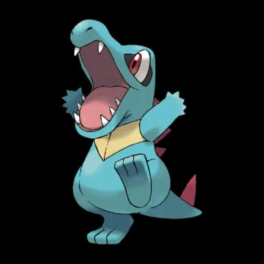 Totodile coloring page